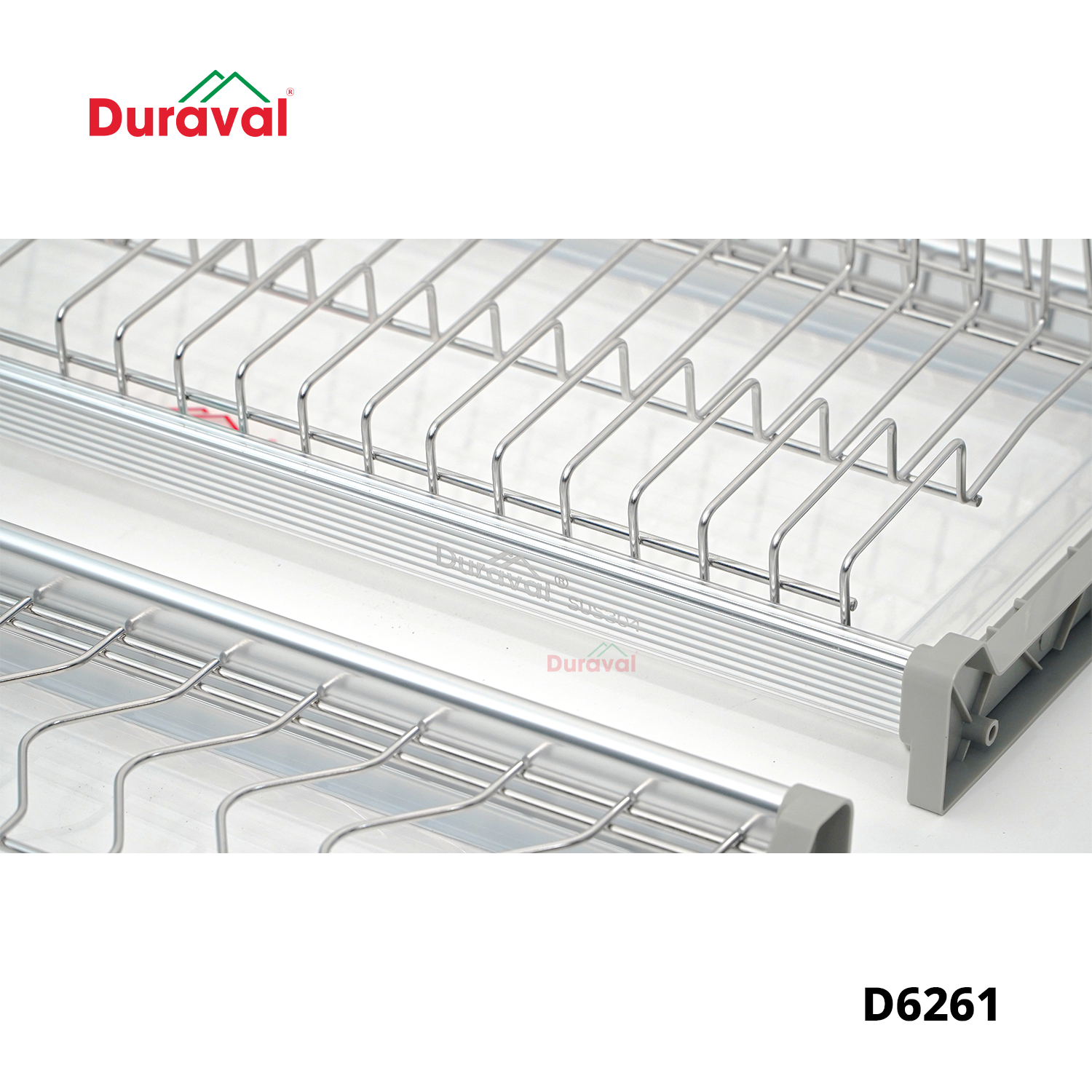 D6261 - Bộ giá bát đĩa cố định 2 tầng inox 304 Duraval D6261.png