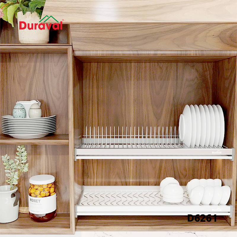 D6261 - Bộ giá bát đĩa cố định 2 tầng inox 304 Duraval D6261.png