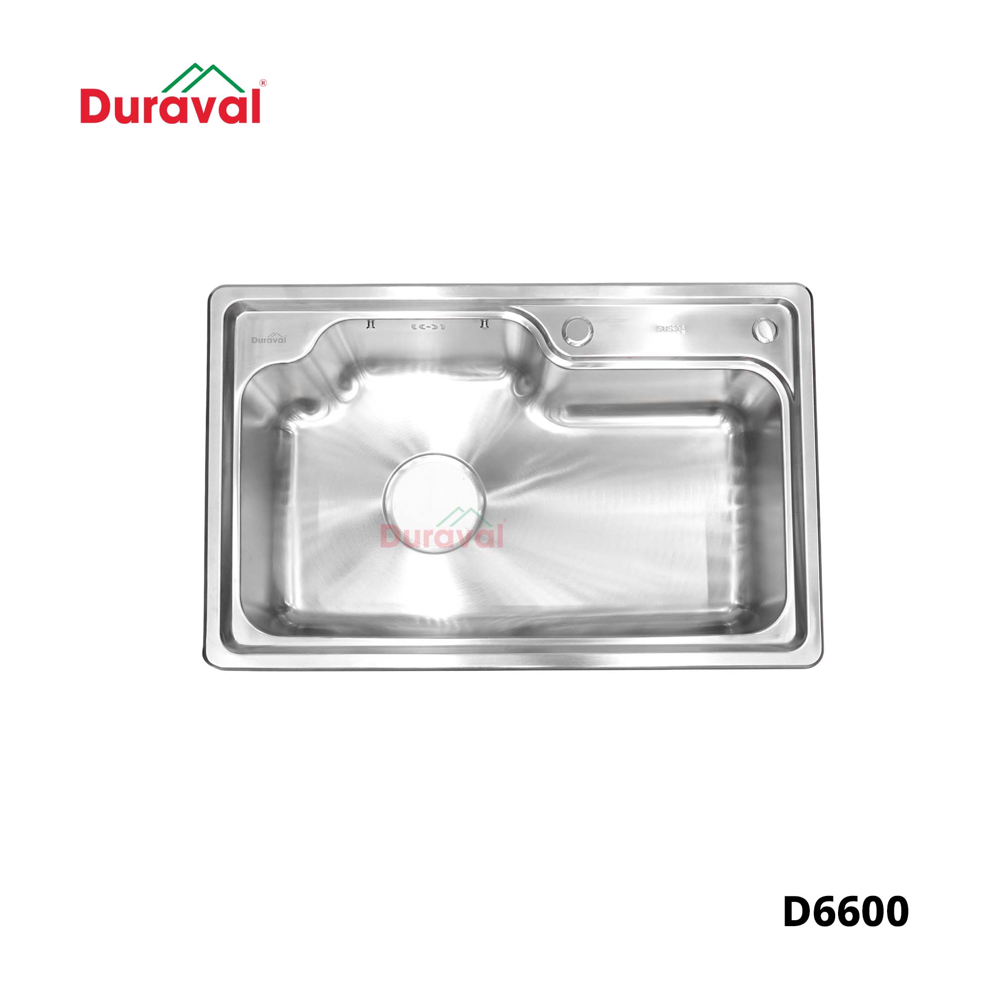 D6600 - Chậu rửa 1 hố inox 304 Duraval D6600-1.jpg
