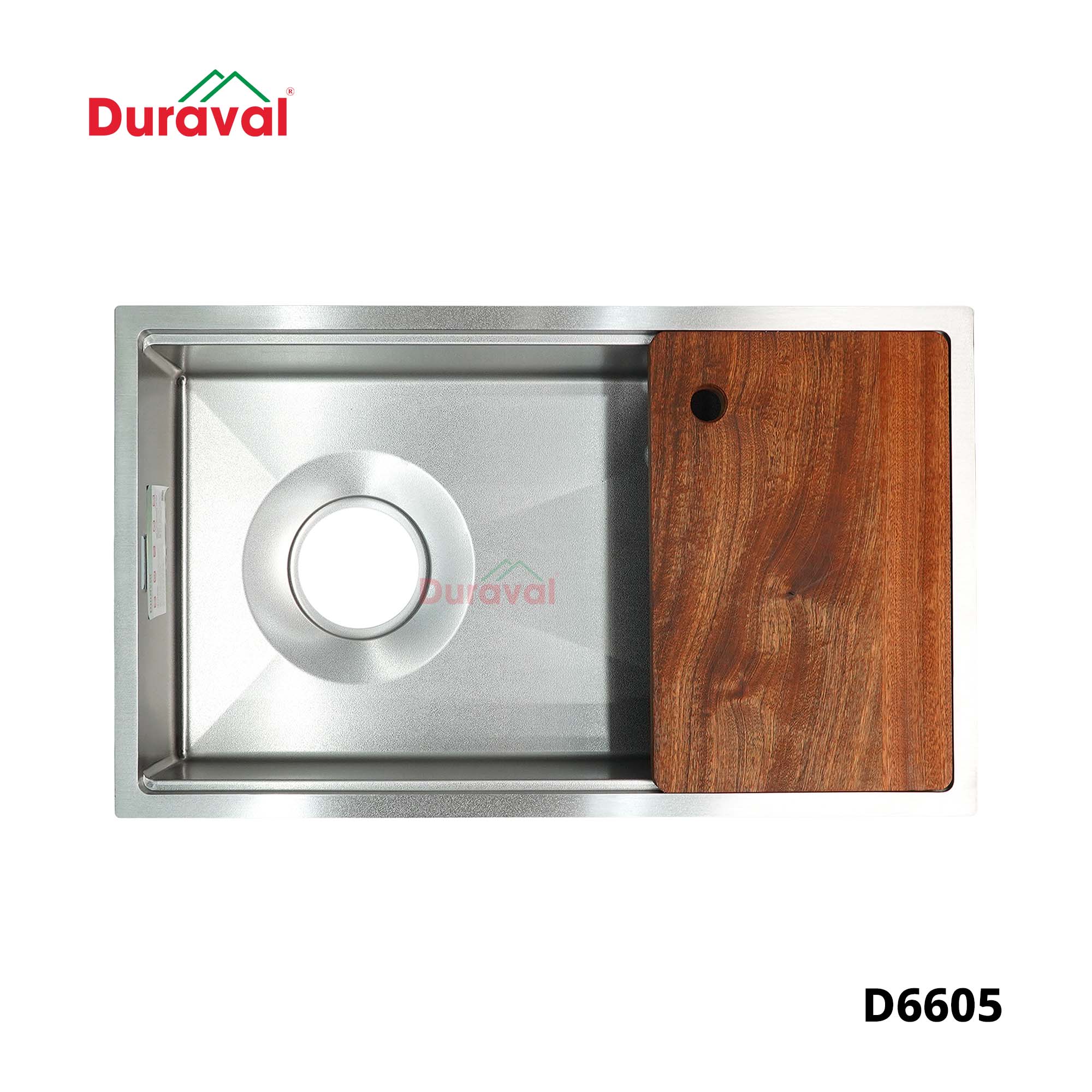 D6605 - Chậu rửa 1 hố inox 304 Duraval D6605.jpg