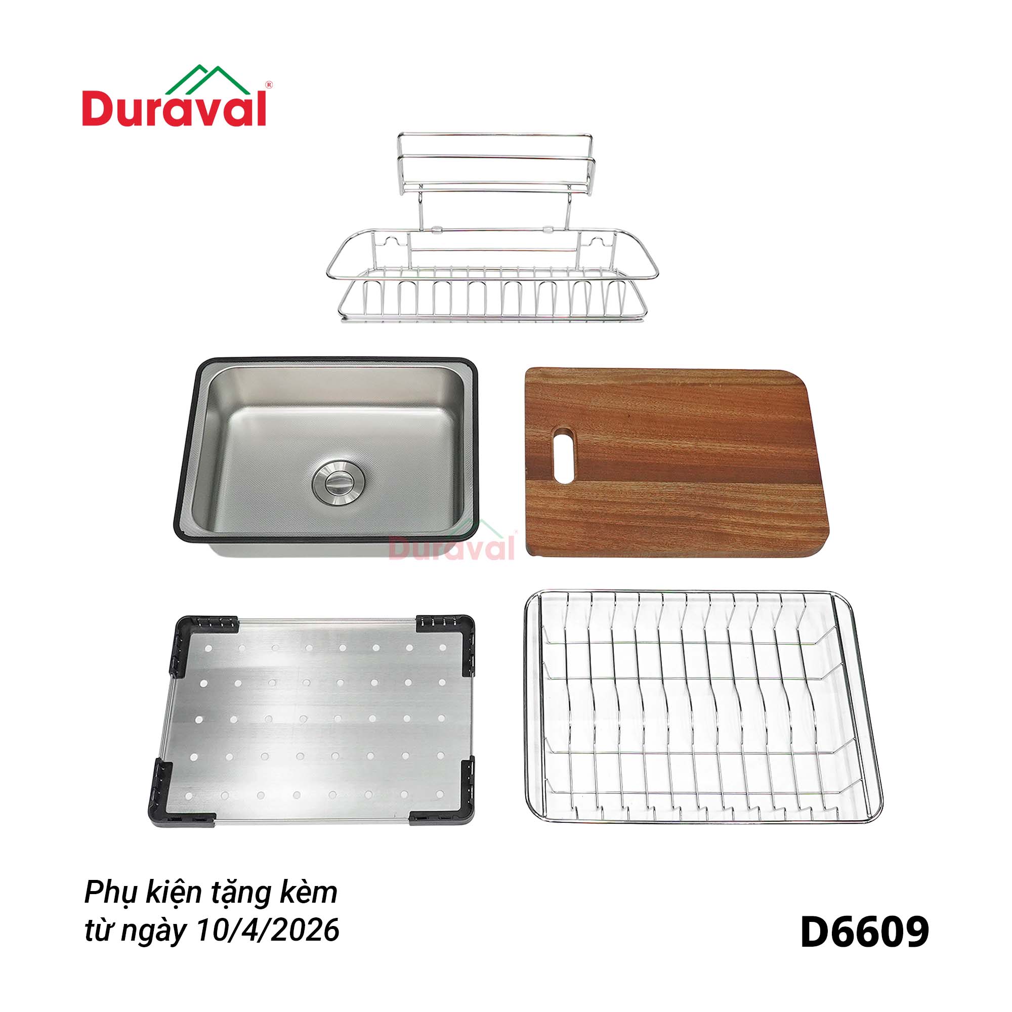 D6609 - Chậu rửa 1 hố inox 304 Duraval D6609.jpg
