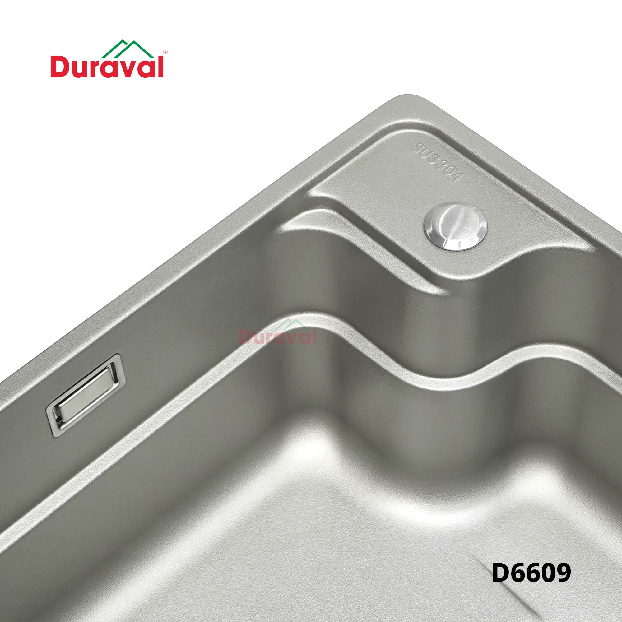 D6609 - Chậu rửa 1 hố inox 304 Duraval D6609.jpg