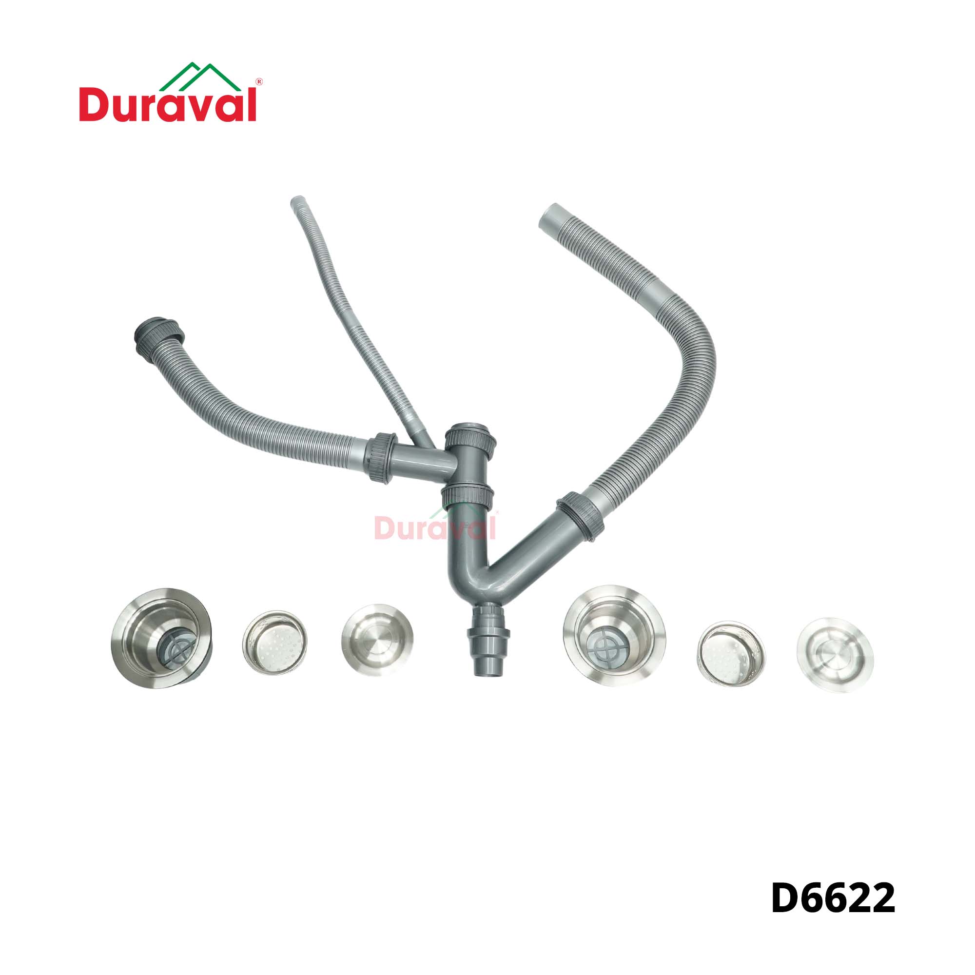 D6622 - Chậu rửa 2 hố inox 304 Duraval D6622-1.jpg