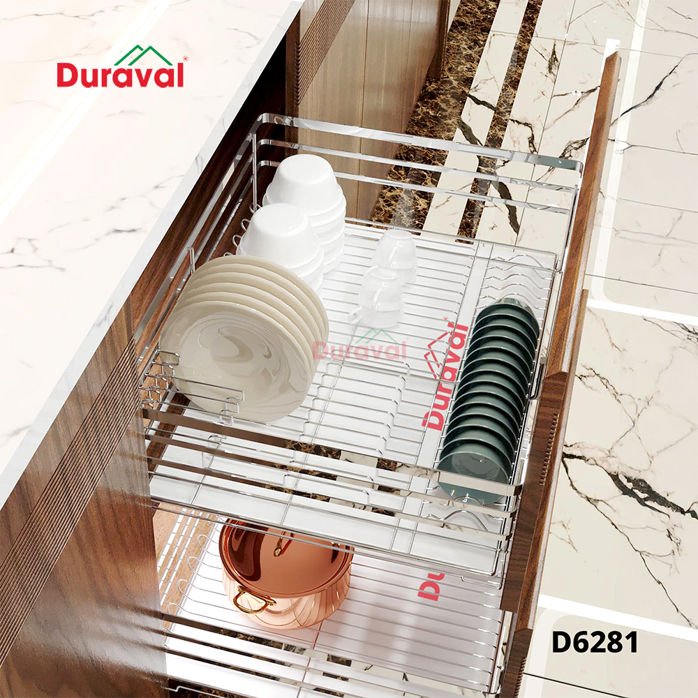 D6281 - Giá bát đĩa đa năng inox 304 Duraval D6281.jpg