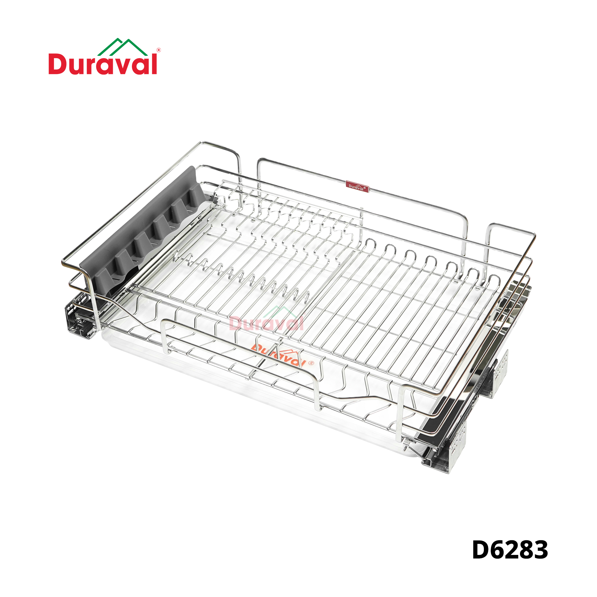 D6283 - Giá bát đĩa đa năng nan ovan inox 304 Duraval D6283.jpg
