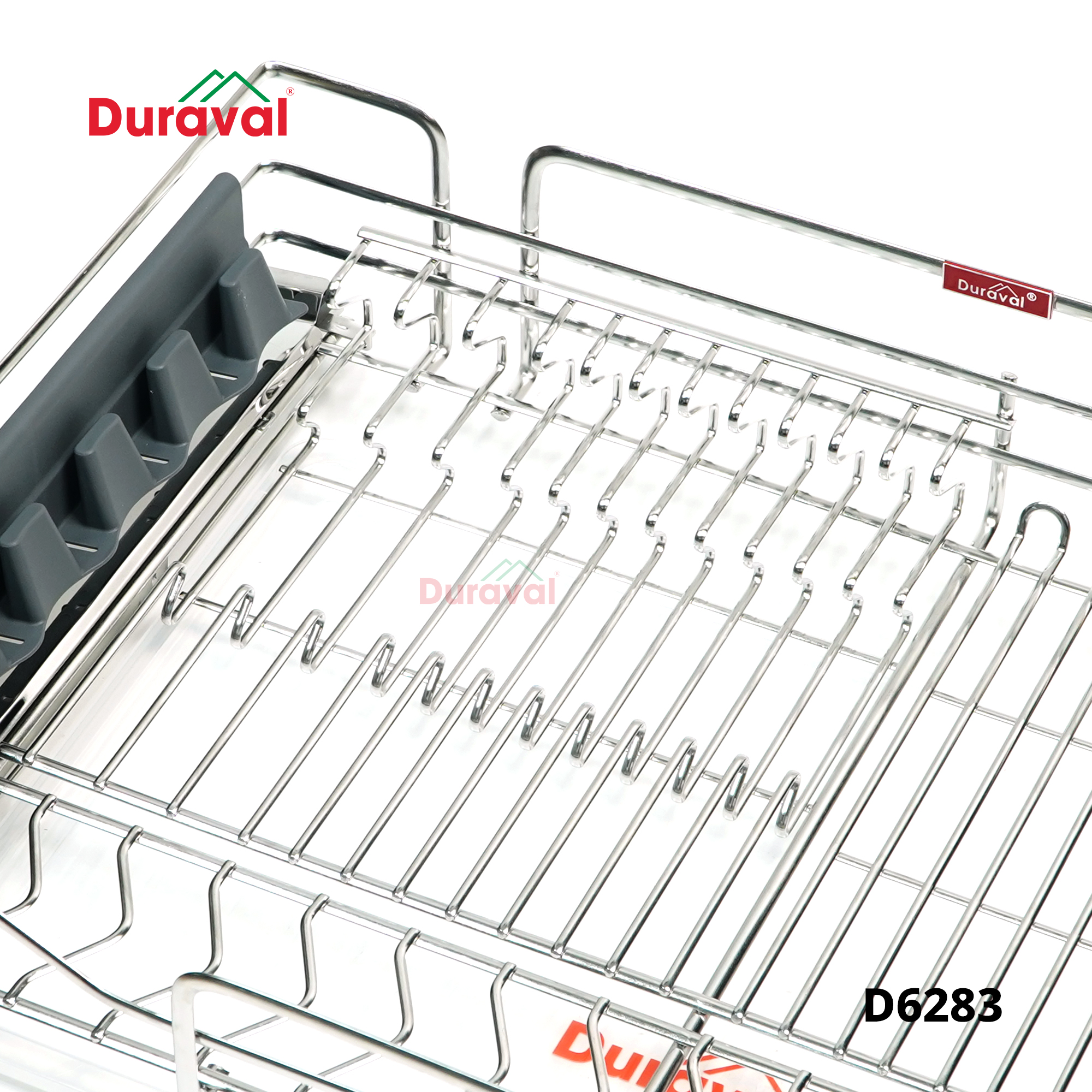 D6283 - Giá bát đĩa đa năng nan ovan inox 304 Duraval D6283.jpg