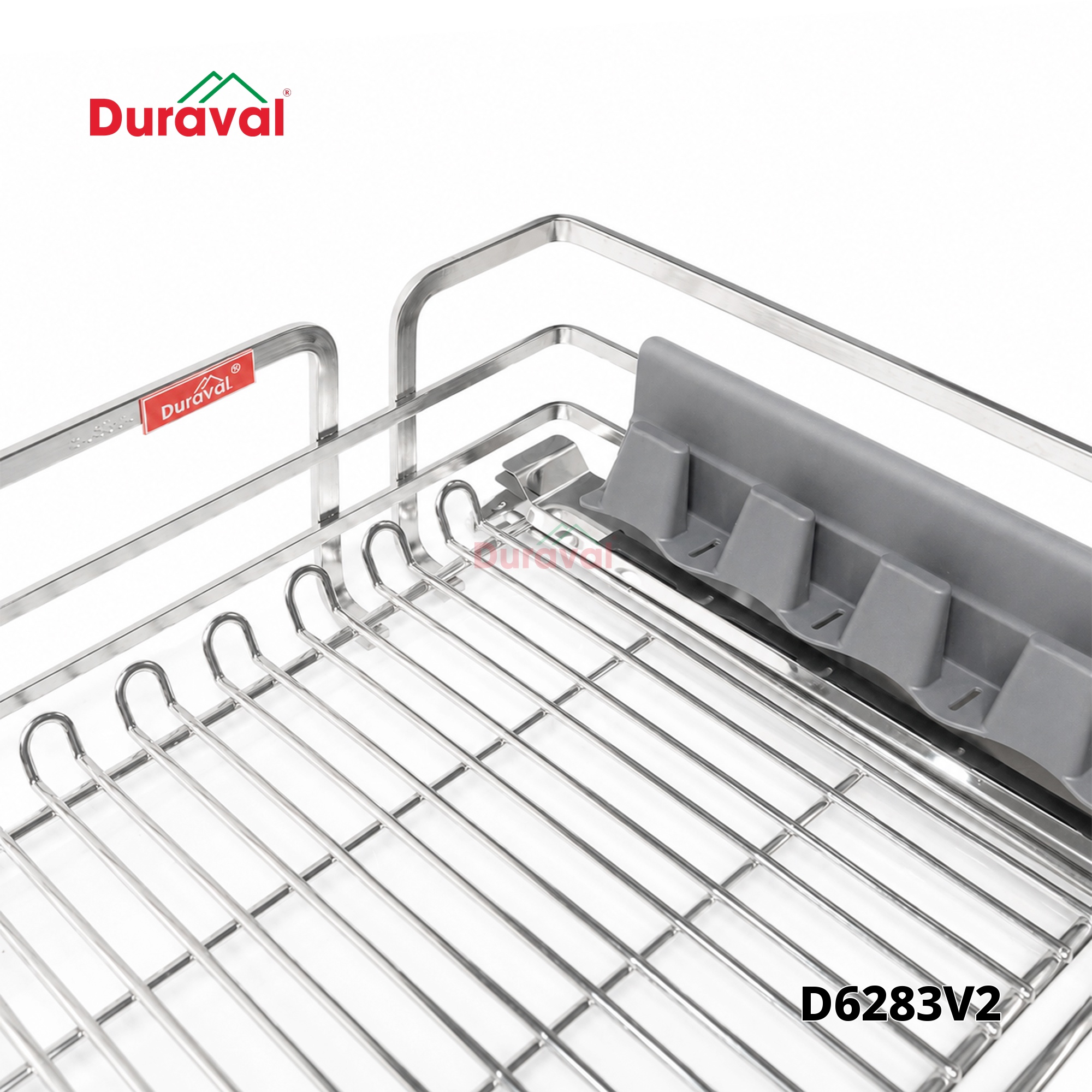 D6283V2 - Giá bát đĩa đa năng nan oval inox 304 Duraval D6283V2 (5).jpg