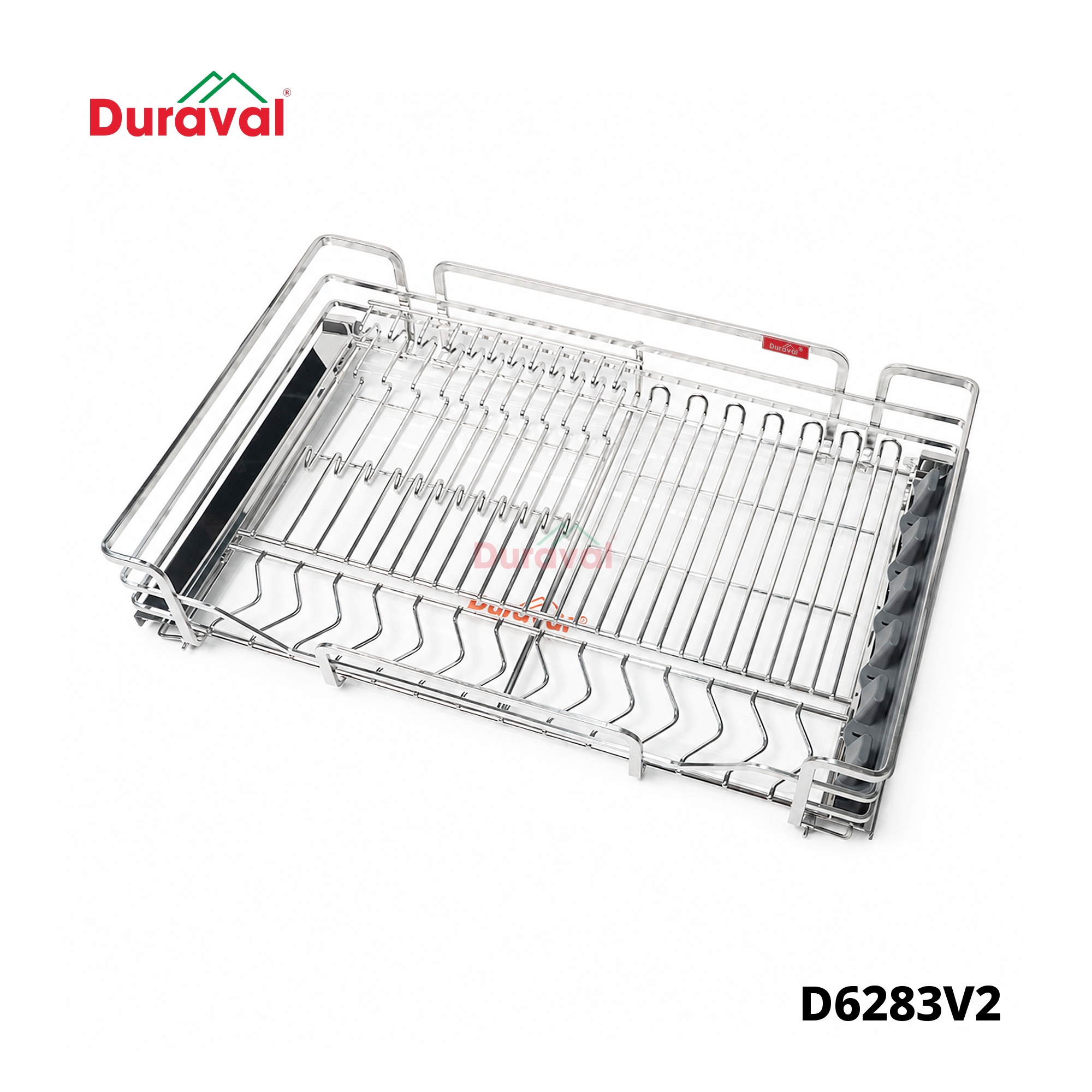 D6283V2 - Giá bát đĩa đa năng nan oval inox 304 Duraval D6283V2 (5).jpg