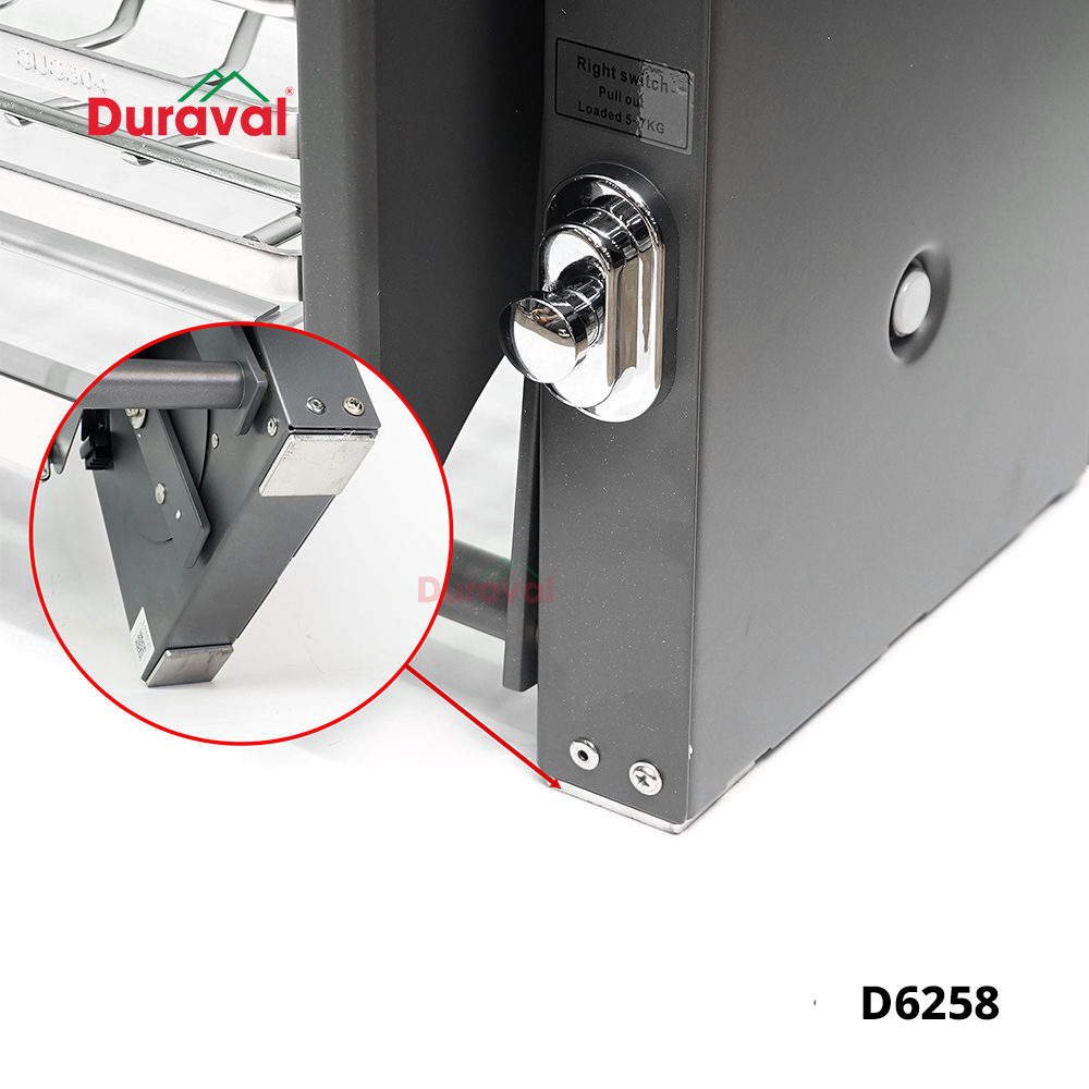 D6258 - Giá bát nâng hạ nan ovan inox 304 kèm ống đũa Duraval D6258.jpg