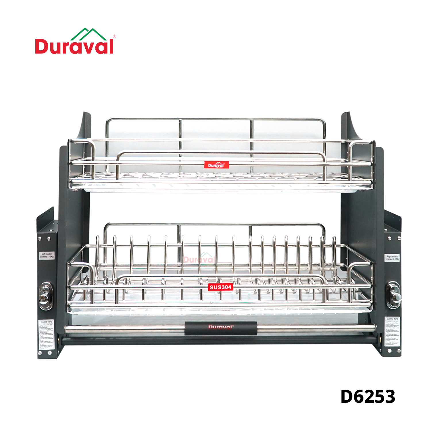 D6253 - Giá bát nâng hạ ovan inox 304 Duraval D6253-1.png