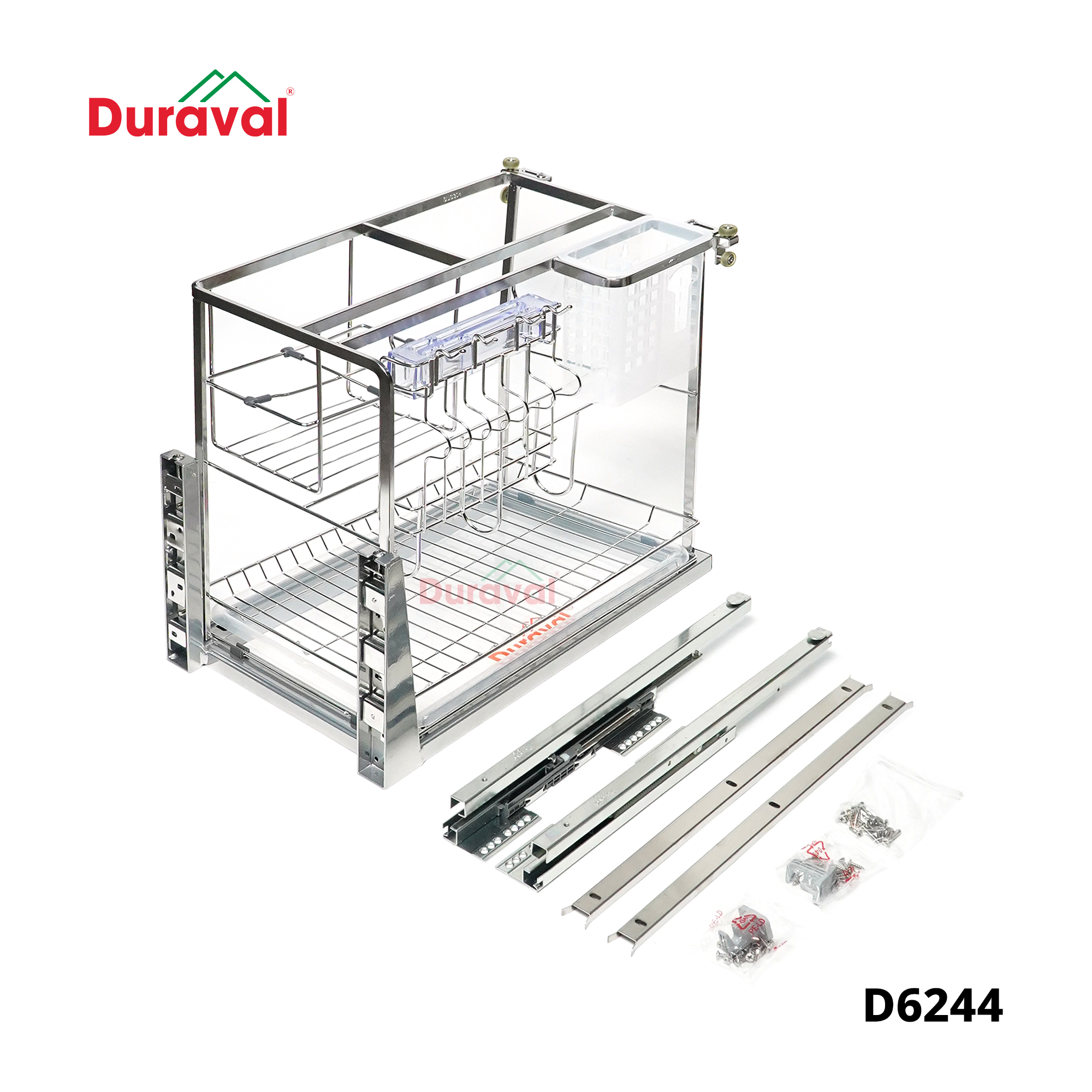 D6244 - Giá dao thớt inox 304, Ray chống gỉ Duraval D6244.jpg