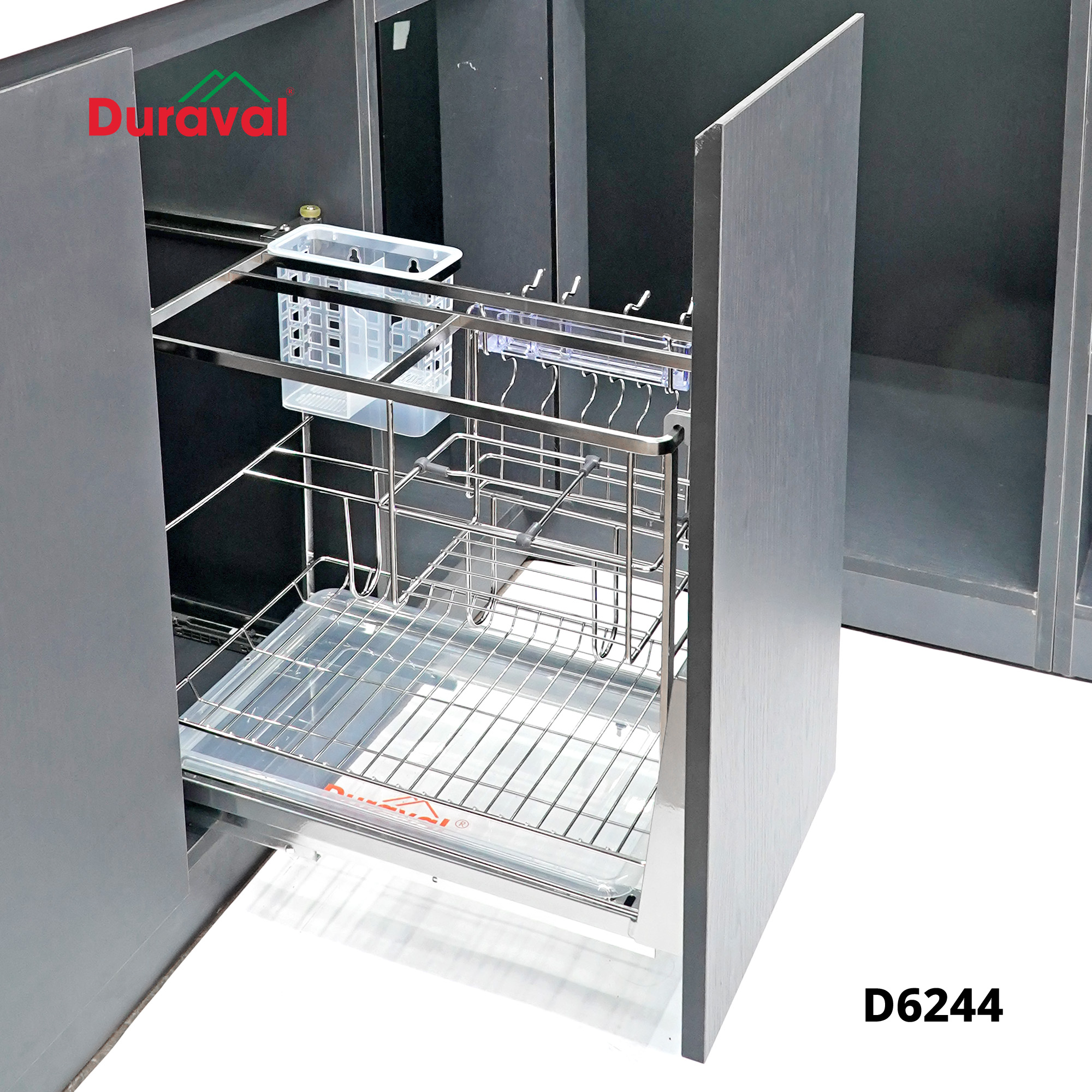 D6244 - Giá dao thớt inox 304, Ray chống gỉ Duraval D6244.jpg