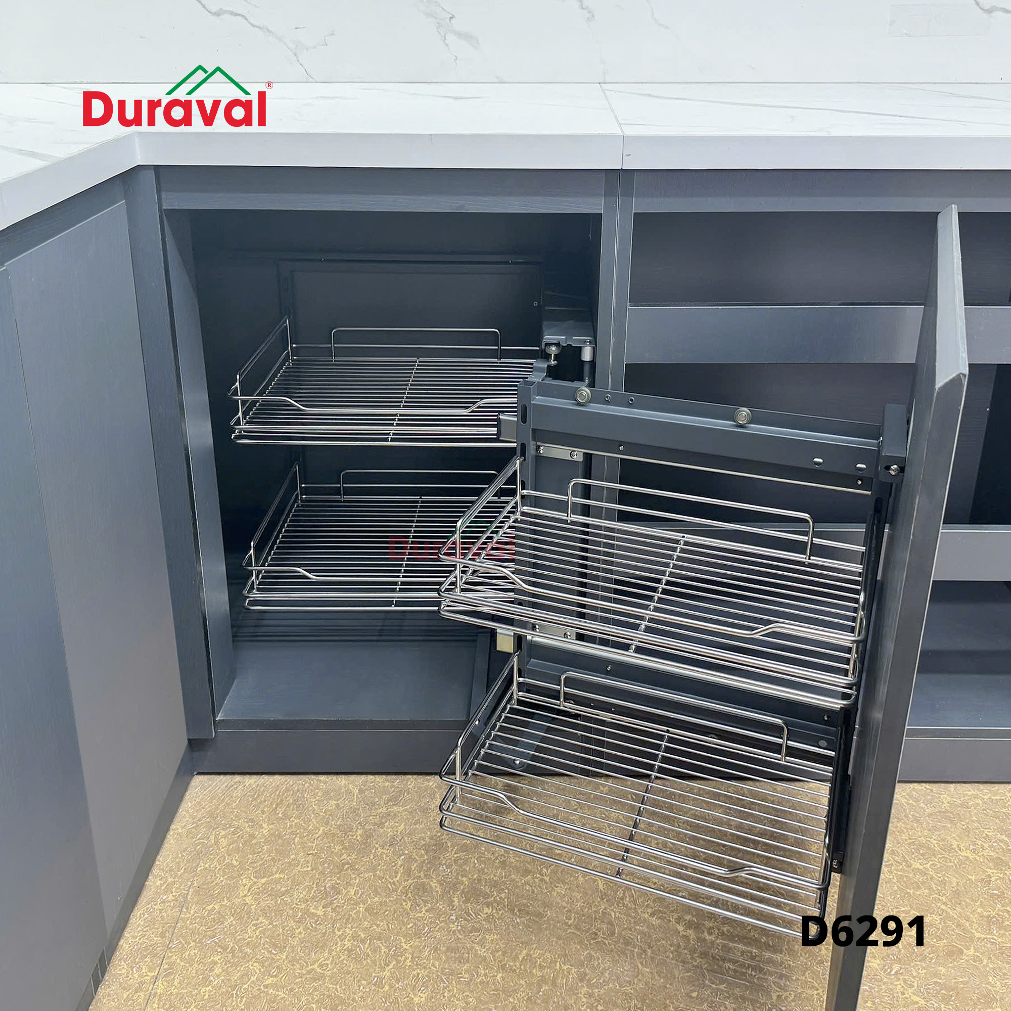 D62911 - Kệ góc liên hoàn inox 304 Duraval D6291.jpg