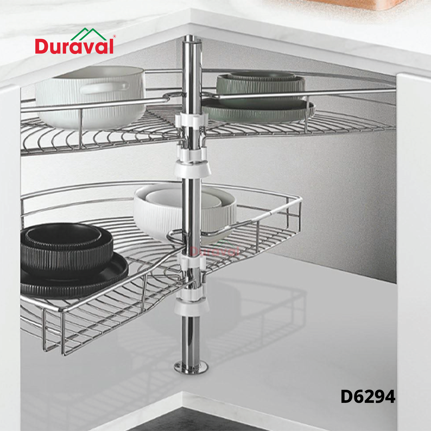 D6294 - Kệ góc xoay 180 độ inox 304 Duraval D6294.png