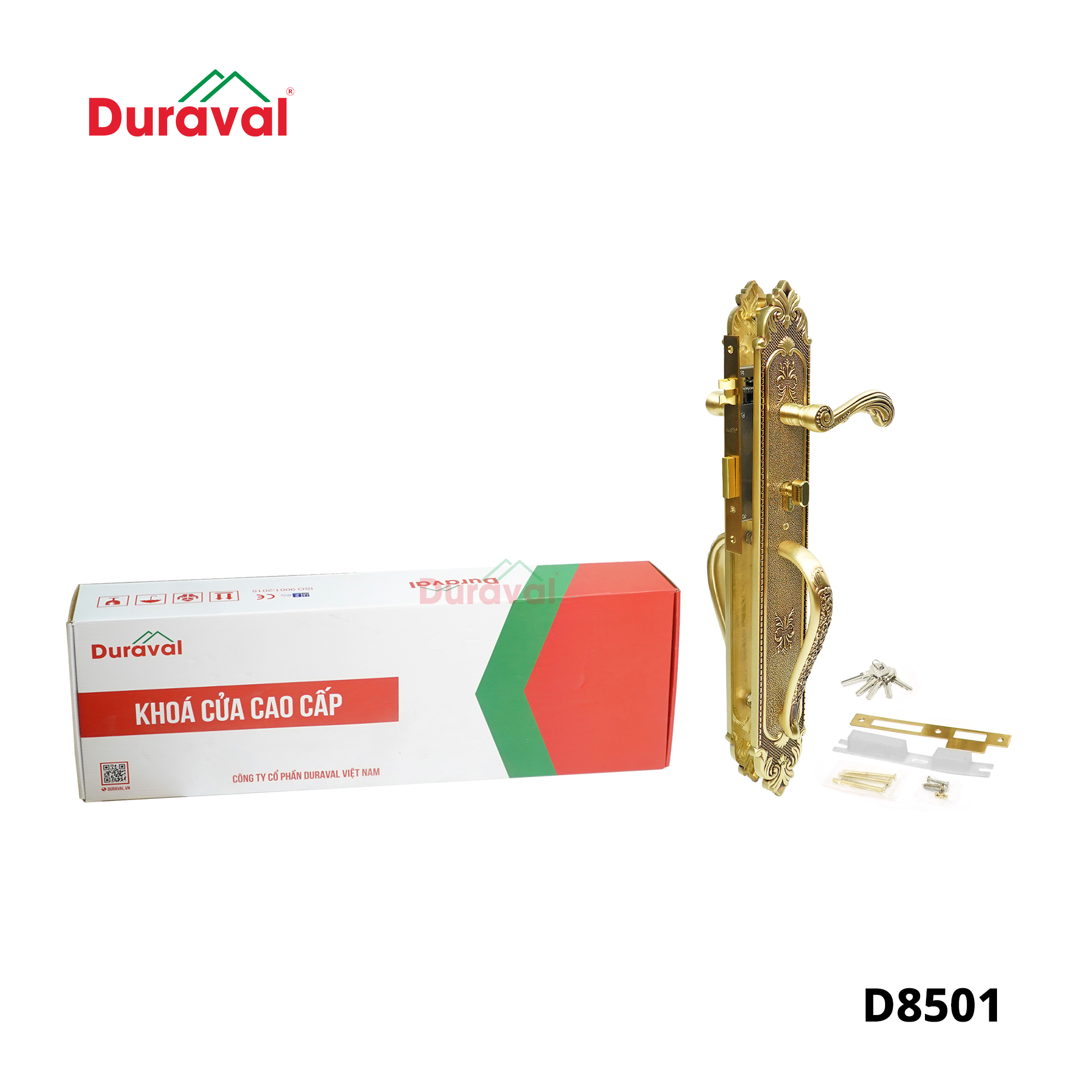 D8501 - Khoá tay gạt Đồng Duraval D8501.jpg