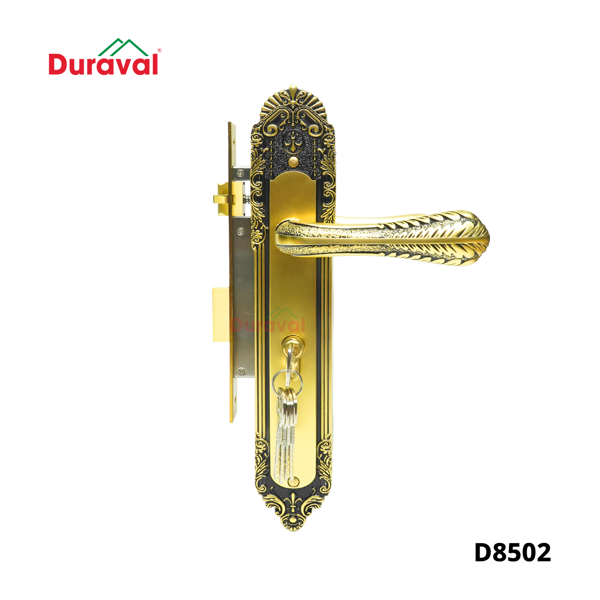 D8502 - Khoá tay gạt Đồng Duraval D8502.jpg