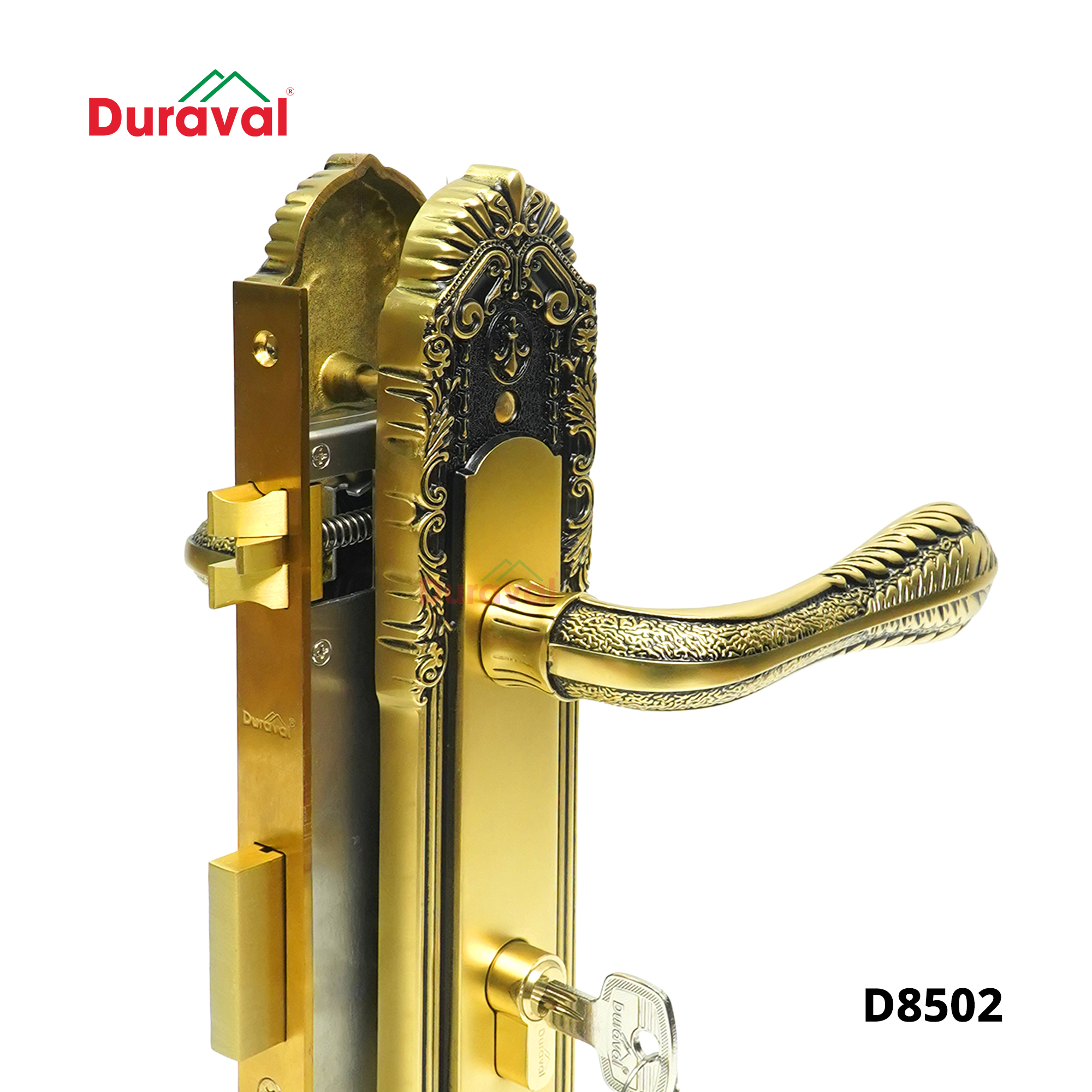 D8502 - Khoá tay gạt Đồng Duraval D8502.jpg