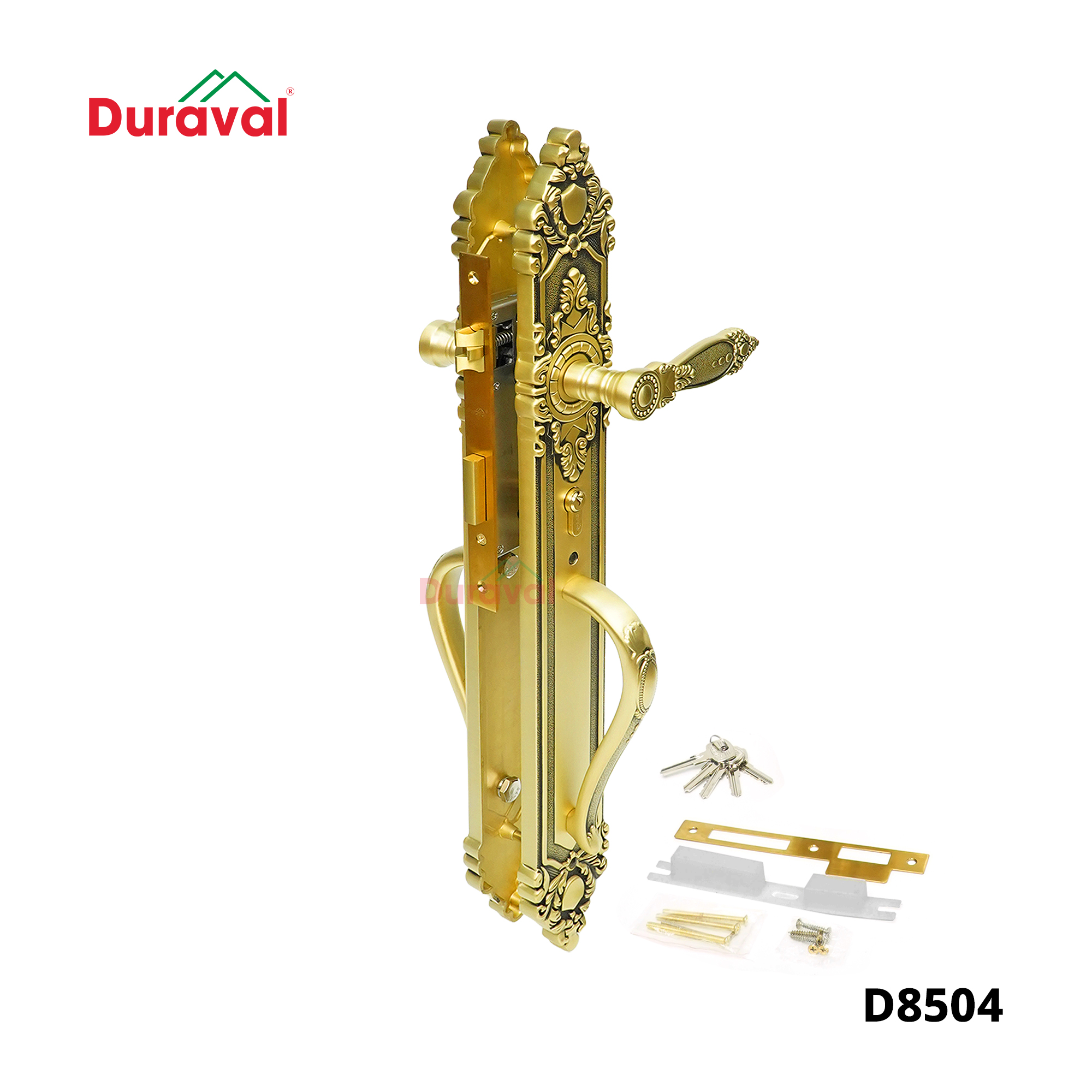 D8504 - Khoá tay gạt Đồng Duraval D8504.jpg