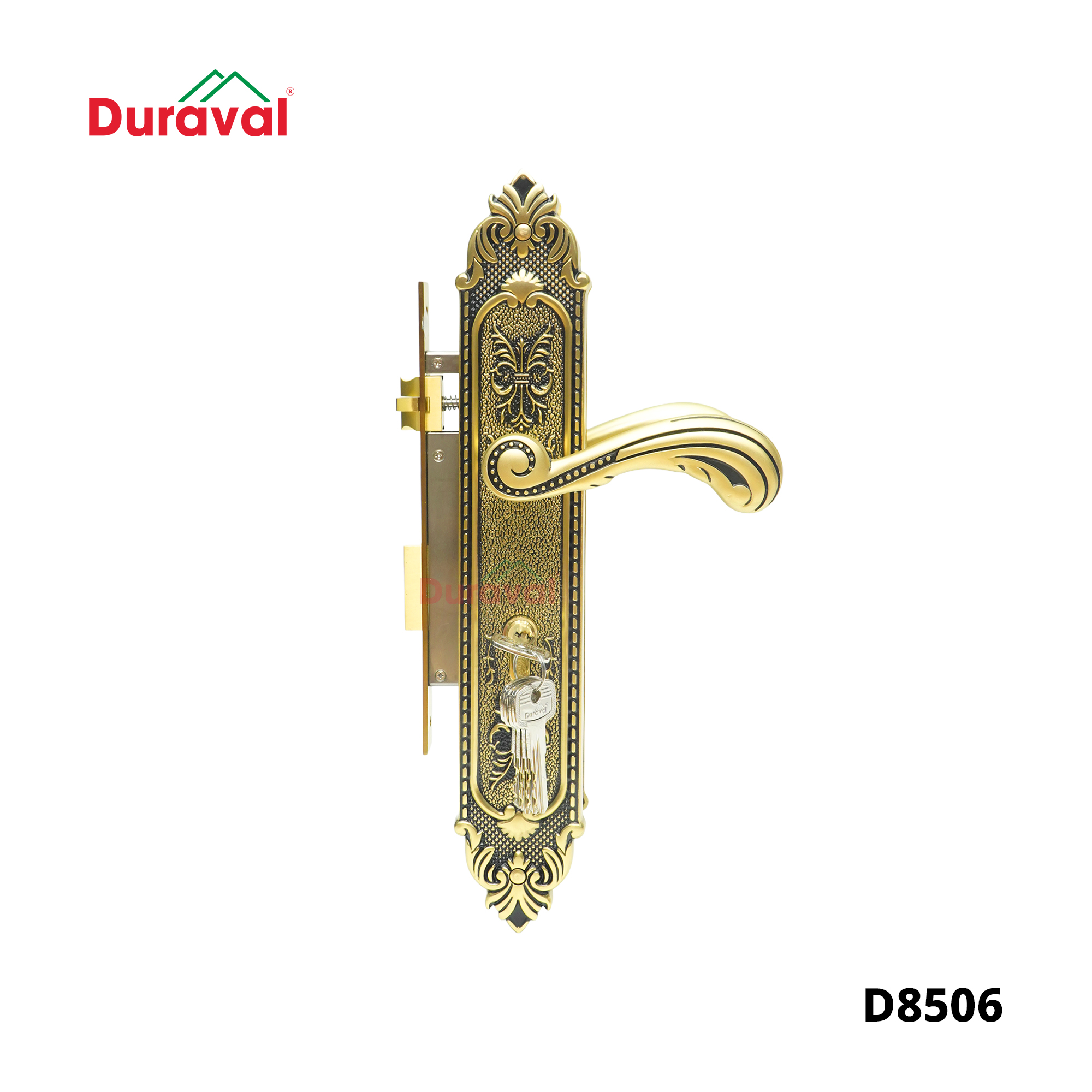D8506 - Khoá tay gạt Đồng Duraval D8506.jpg