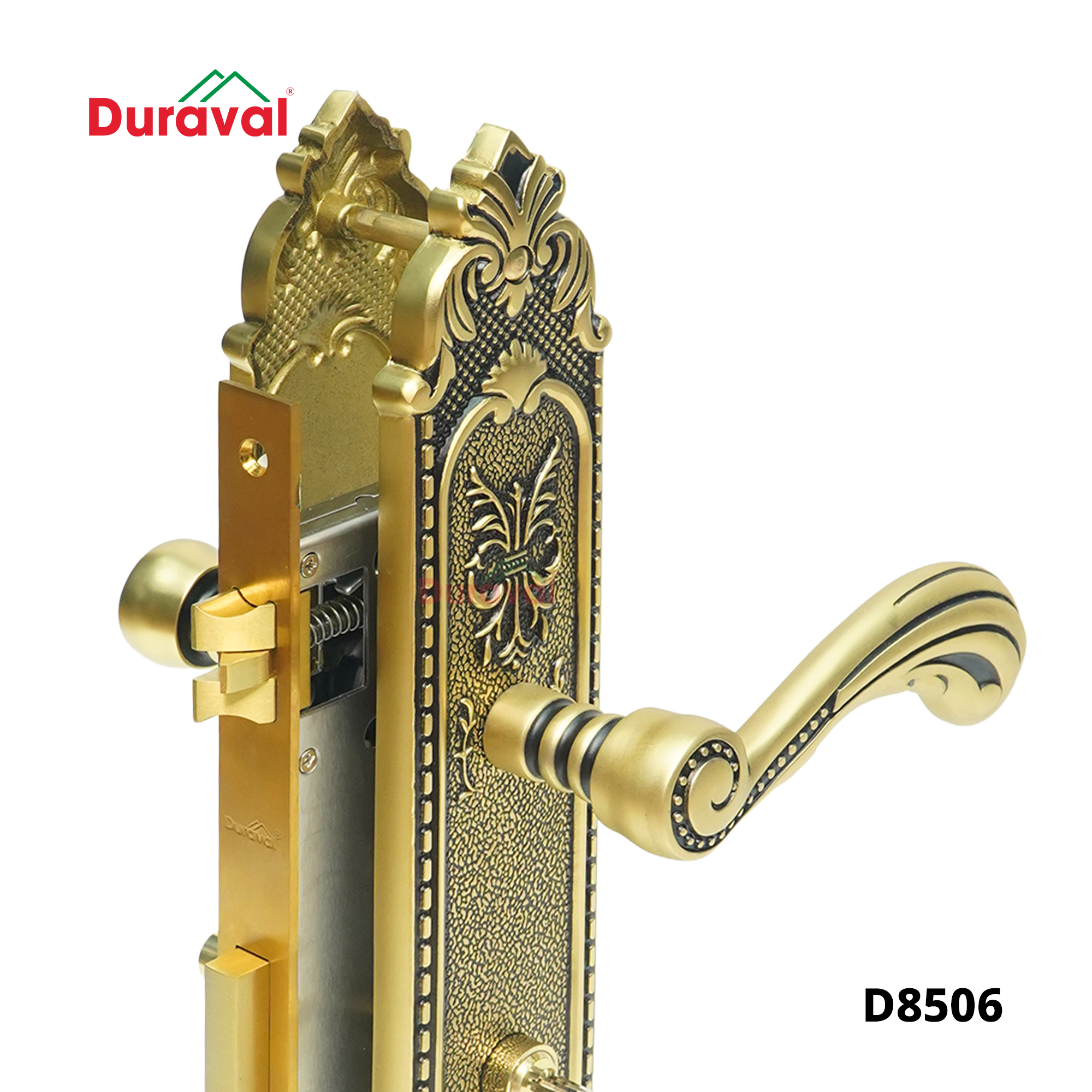D8506 - Khoá tay gạt Đồng Duraval D8506.jpg