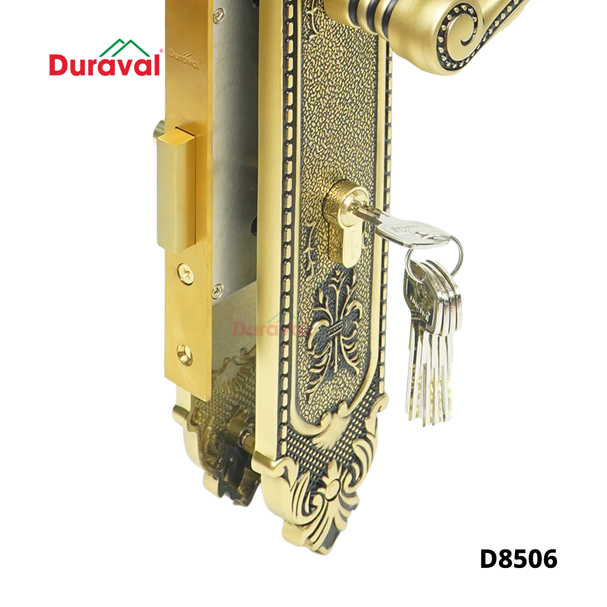 D8506 - Khoá tay gạt Đồng Duraval D8506.jpg