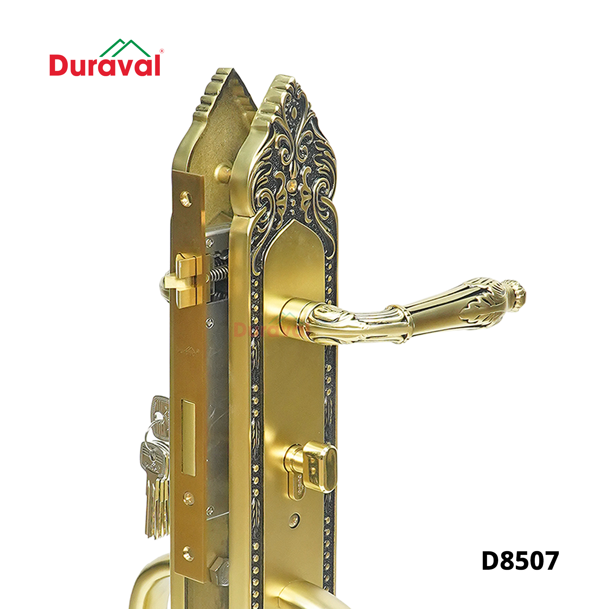 D8507 - Khoá tay gạt Đồng Duraval D8507.jpg