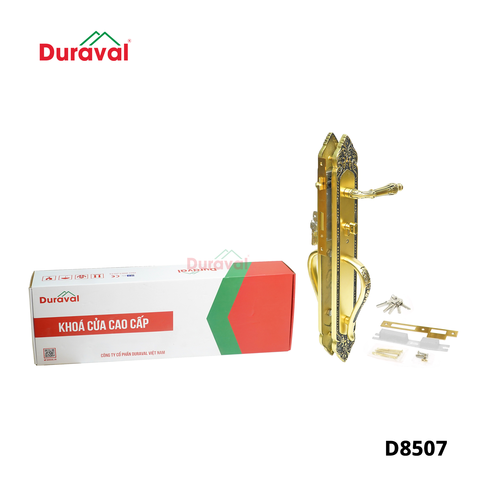 D8507 - Khoá tay gạt Đồng Duraval D8507.jpg