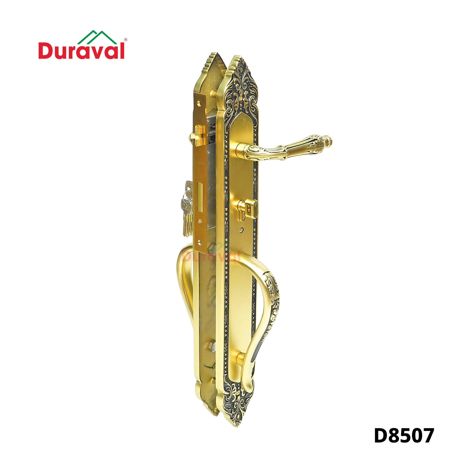 D8507 - Khoá tay gạt Đồng Duraval D8507.jpg
