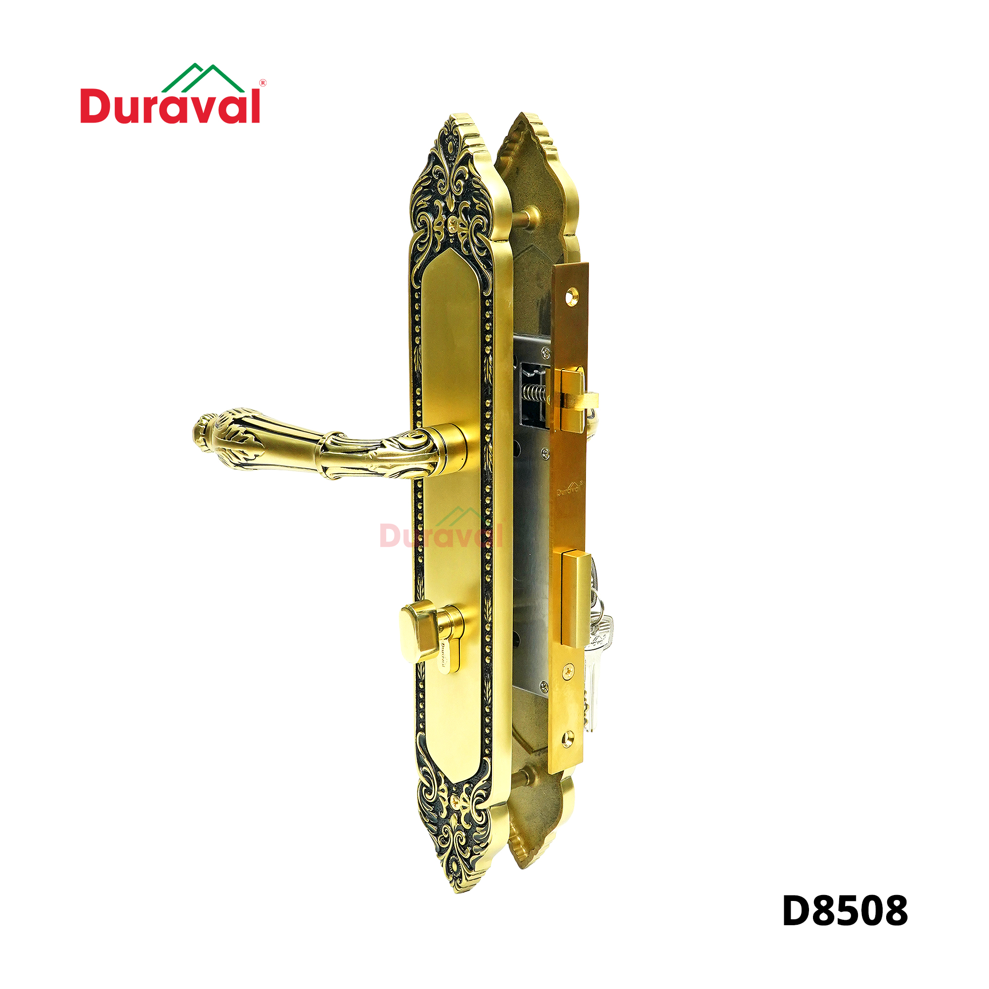 D8508 - Khoá tay gạt Đồng Duraval D8508.jpg