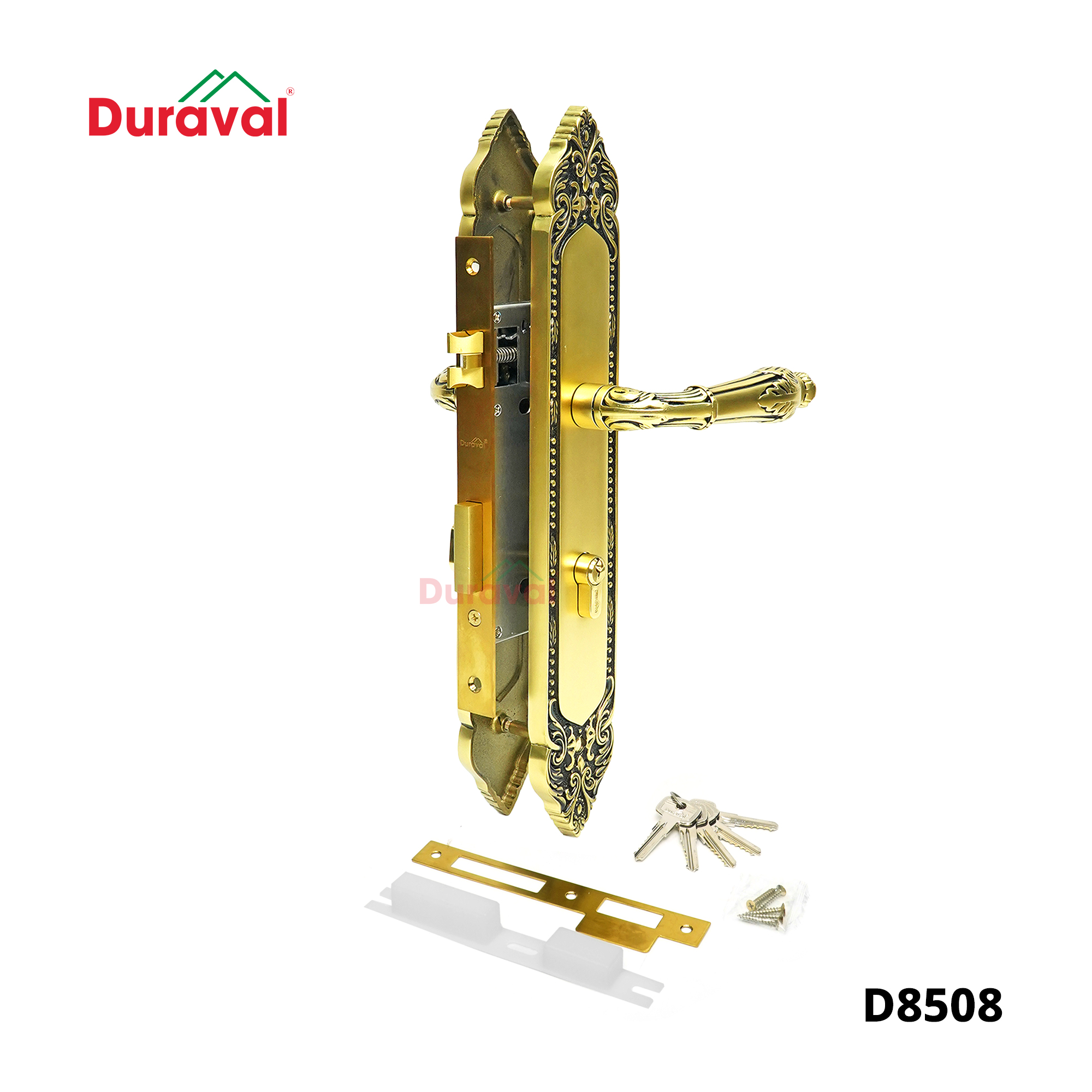 D8508 - Khoá tay gạt Đồng Duraval D8508.jpg