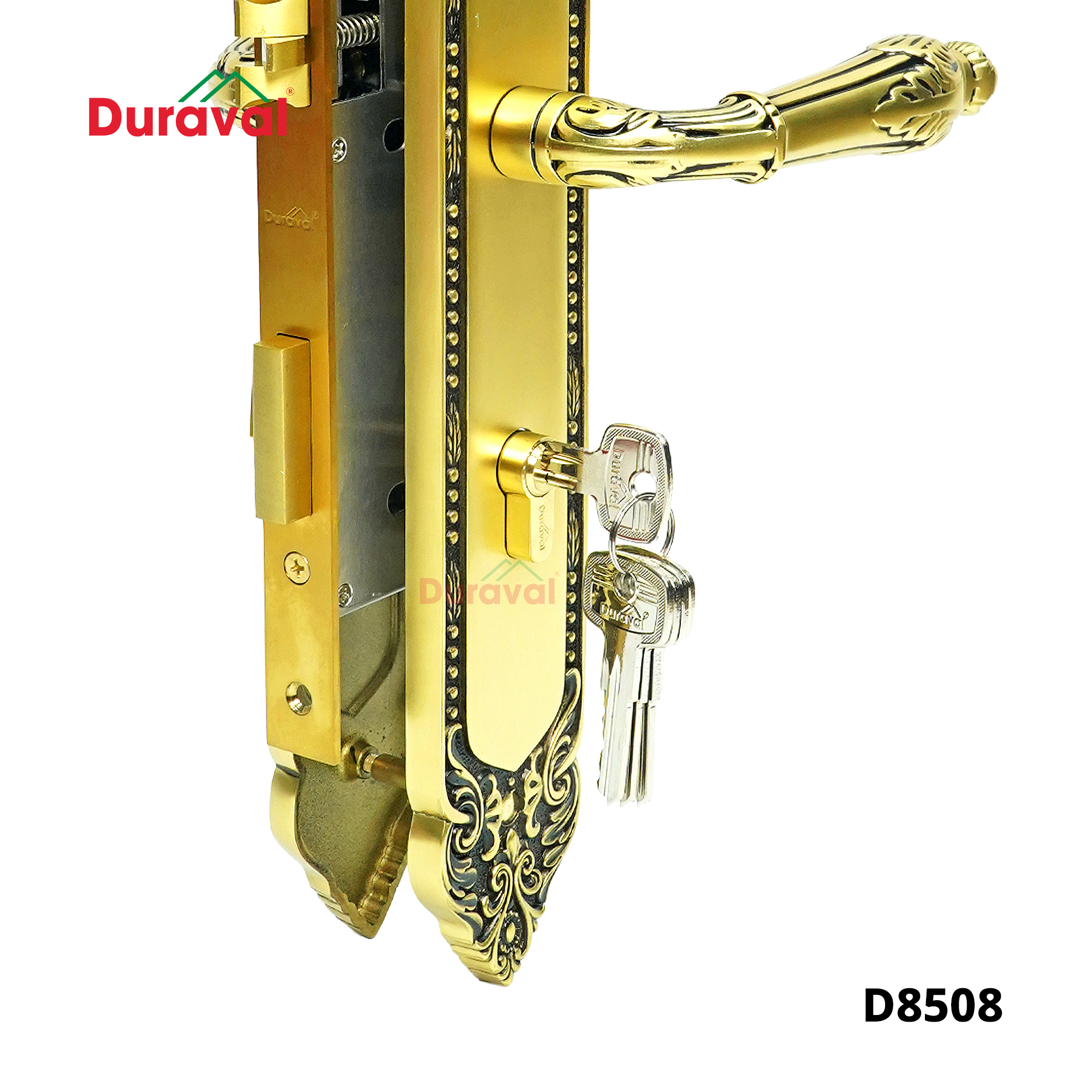 D8508 - Khoá tay gạt Đồng Duraval D8508.jpg