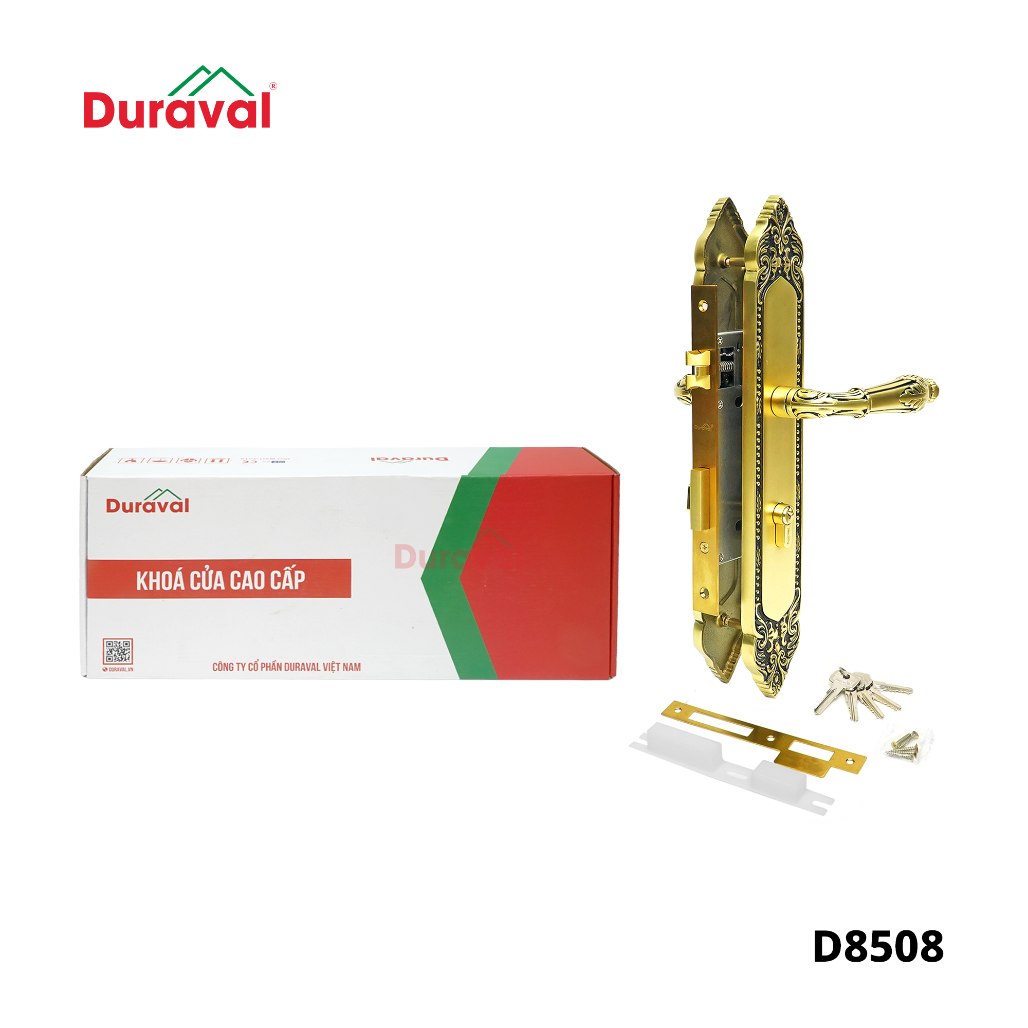 D8508 - Khoá tay gạt Đồng Duraval D8508.jpg