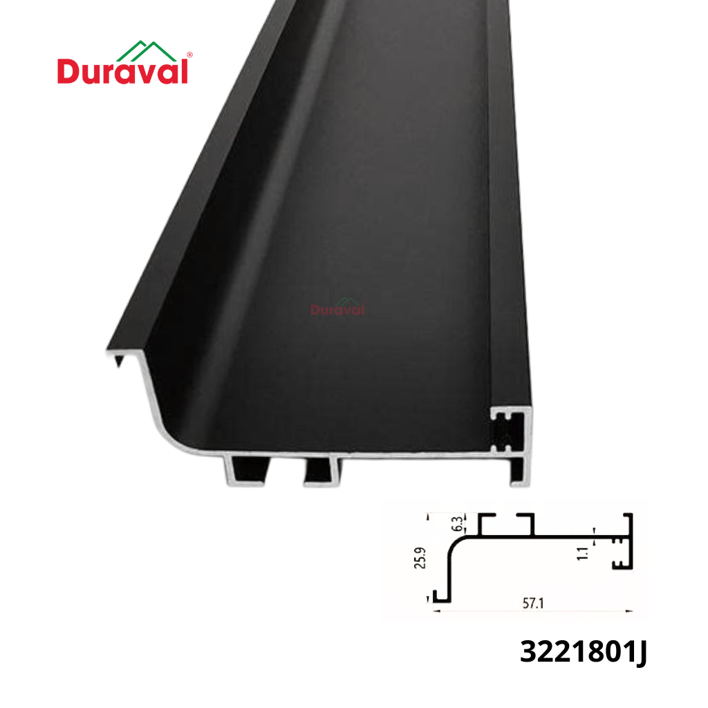 Có rãnh lắp đèn Led chữ J