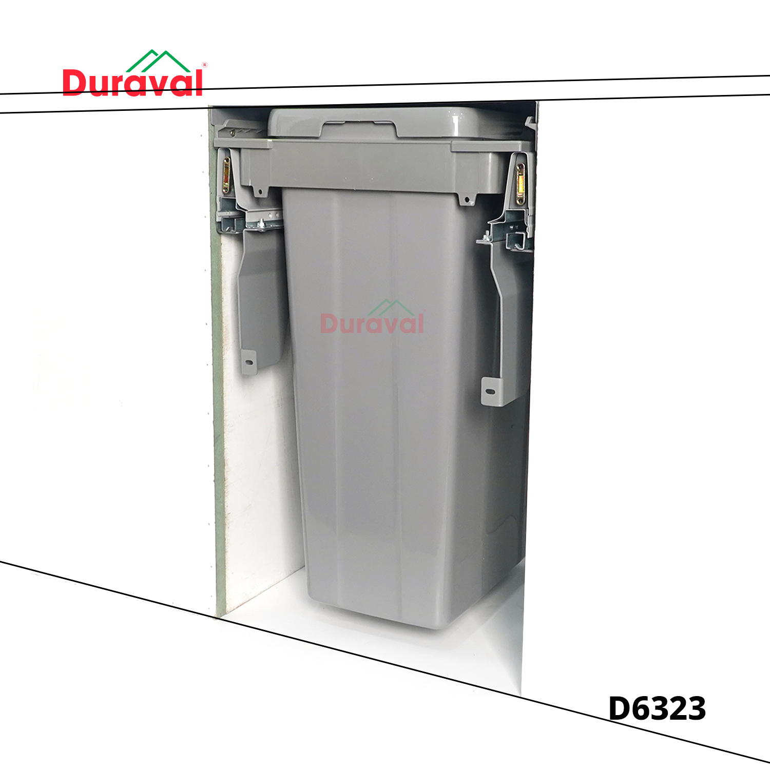 D6323 - Thùng rác liền cánh tủ bếp Duraval D6323-2.png