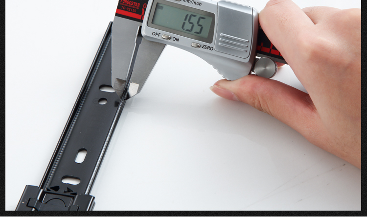 Ray trượt bi 3 tầng thép sơn tĩnh điện Ray bi giảm chấn 3 tầng - Trượt mở êm ái, vững chắc đỉnh cao