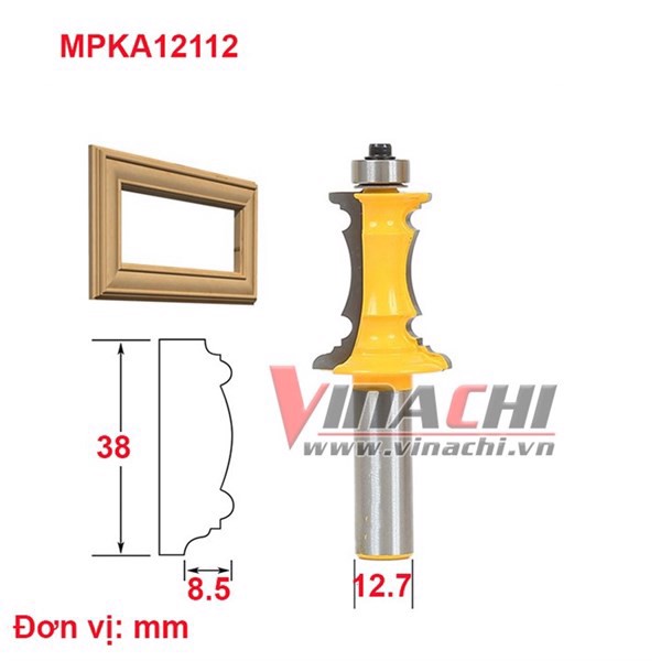 Mũi phay khung ảnh vàng kiểu 1