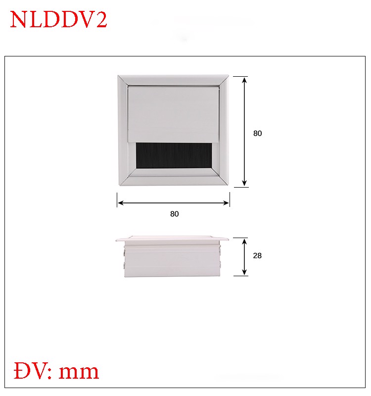 Nắp luồn dây điện vuông nắp luồn đay điện vuông