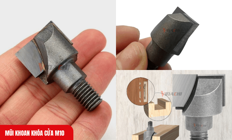 Khi lắp đặt, cần siết chặt mũi khoan vào bộ cữ để tránh tình trạng lỏng lẻo khi sử dụng
