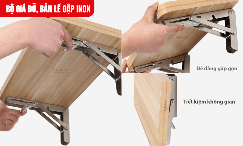 Sau khi hoàn thành lắp đặt, hãy thử gập lên xuống để đảm bảo bản lề hoạt động trơn tru, không bị kẹt hay lỏng lẻo