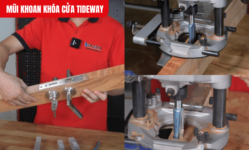 Đảm bảo máy khoan tương thích với mũi khoan Tideway máy phay cốt 12,7mm