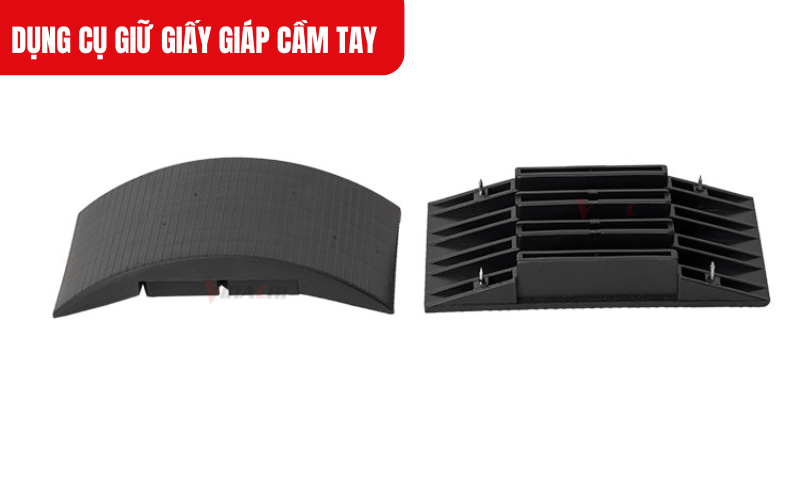 Dụng cụ giữ giấy giáp cầm tay loại nhựa