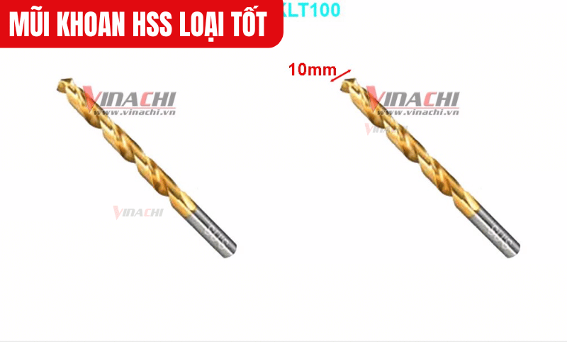 Mũi khoan HSS loại tốt mã 10mm
