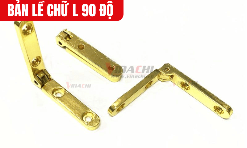 Bản lề chữ L 90 độ màu vàng sang trọng