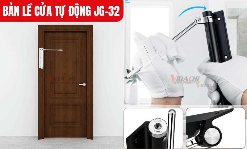Bản lề cửa tự động JG-32 thích hợp cho cửa có khung