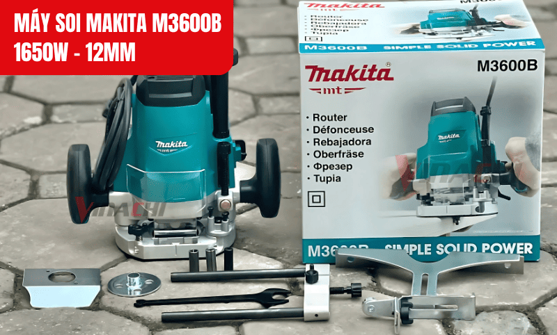 Máy soi Makita M3600B giúp gia công gỗ nhanh, chính xác