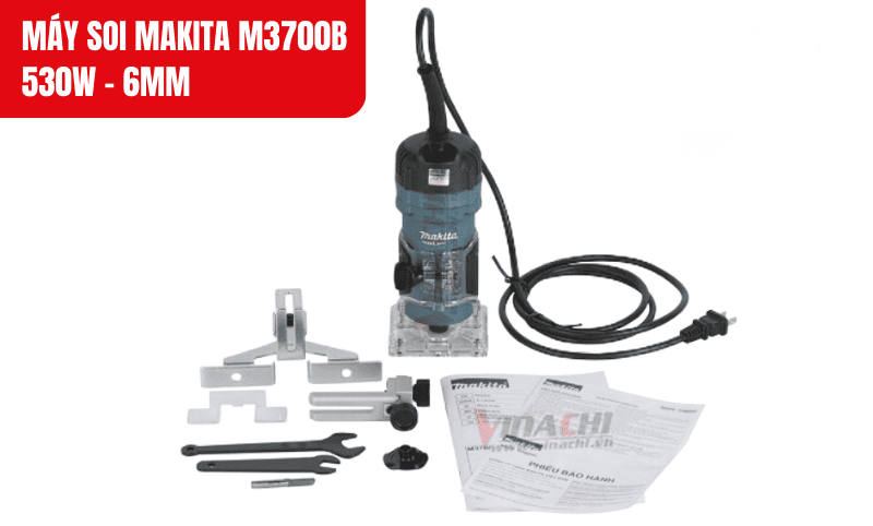 Máy soi Makita M3700B 530W kèm phụ kiện đầy đủ – Tối ưu trải nghiệm sử dụng