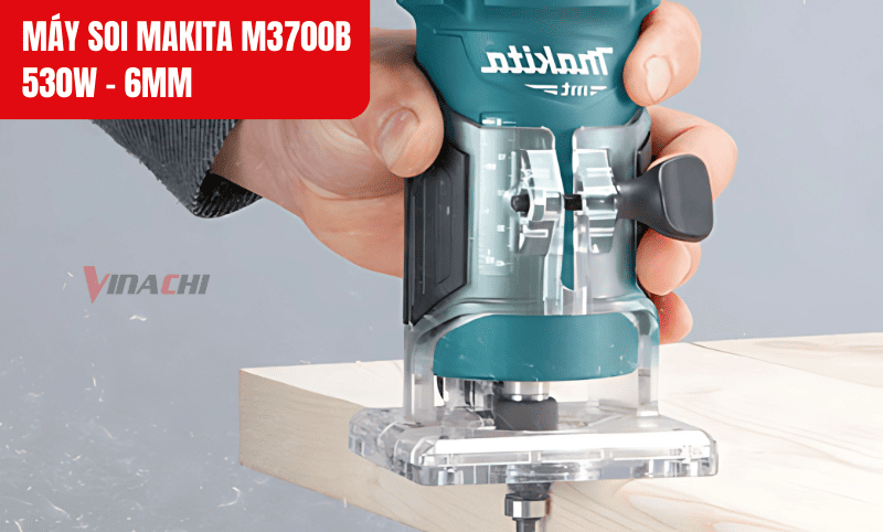 Máy soi Makita M3700B cắt mép, soi rãnh mượt mà, sắc nét