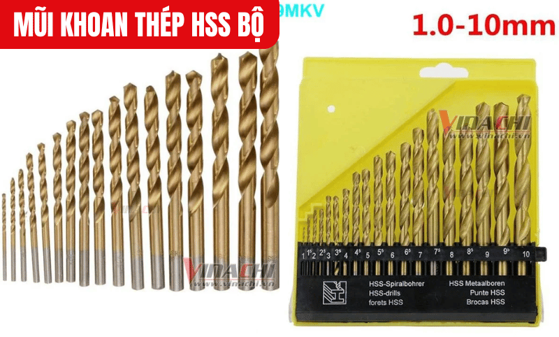 Xác định kích thước mũi khoan thép phù hợp với vật liệu cần khoan để tránh làm hỏng sản phẩm hoặc gãy mũi khoan
