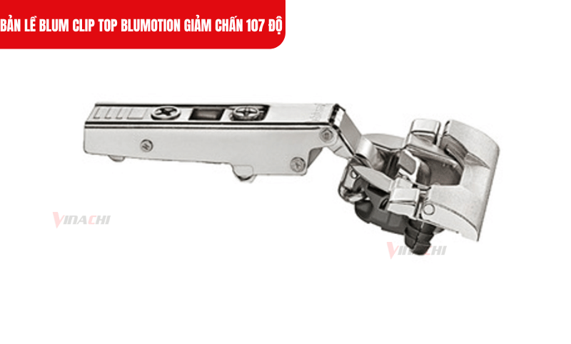 Bản lề giảm chấn Blum Clip Top Blumotion 107 độ có khả năng chịu lực tốt, chống gỉ sét và ăn mòn theo thời gian