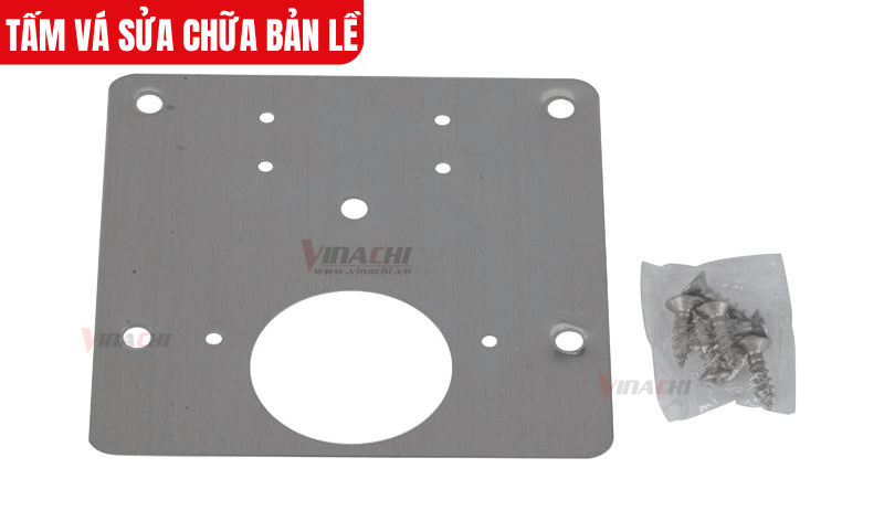 Tấm vá sửa chữa bản lề đi kèm đầy đủ ốc vít lắp đặt